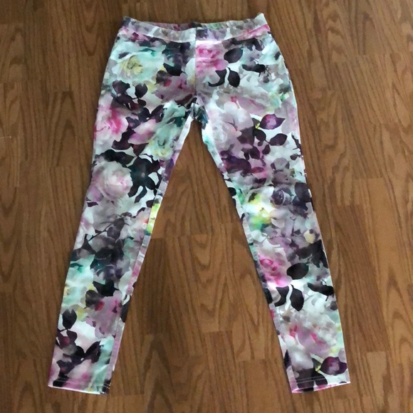 Pants - Floral Jeggings